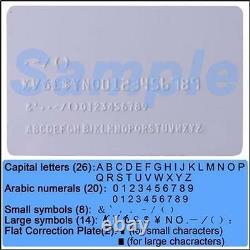 70-letters Manual Pvc Club Credit Card Embossing Machine/embosser 1-11lines