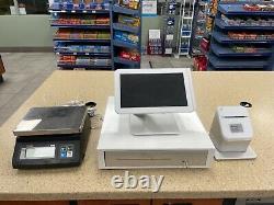 Clover C100 Station 1.0 Point Of Sale System Pos & Cas Sw-20 Sw-rs 20lb Scale