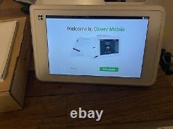 Clover C201 Appareil Portable Portable Pos Écran Tactile Avec Lecteur De Carte Et Code À Barres Scnr