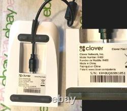 Clover C403 K400 U Carte De Crédit Flex Scanner Terminal Sans Fil+cradle, Starter Kit