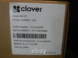 Clover Mini 3g C301 Terminal De Traitement Des Cartes De Crédit Pos 1yj3uzz000f Nouveau
