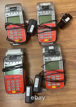Lot de 4 machines à carte de crédit VeriFone VX 520 avec CHARGEUR.