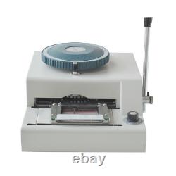 Machine à gaufrer le PVC pour carte de crédit avec ID de 68 caractères, machine manuelle d'embossage convexe