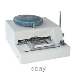 Machine à gaufrer le PVC pour carte de crédit avec ID de 68 caractères, machine manuelle d'embossage convexe