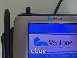 Machine de carte de crédit VERIFONE M090-107-01-RB, câble multi-port MX, stylo et alimentation