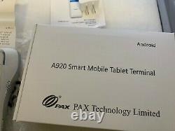 Pax Technology Limited A920 Smart Mobile Tablet Terminal Complet Avec Papier Gratuit
