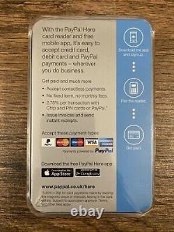 Paypal ICI Sans Contact Chip & Pin Lecteur De Carte Mobile Sans Fil Activé Noir