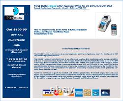 Première Carte De Crédit Fd130 De Données Machine Withfd35 Emv / Nfc Pin Pad Applepay Samsung Pay
