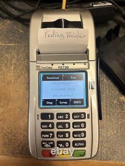 Première Data FD130 Lot de 6 terminaux de paiement par carte lecteur de puce NFC EMV Voir la description