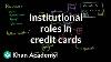 Rôles Institutionnels Dans L'émission Et Le Traitement Des Cartes De Crédit Khan Academy