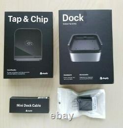 Shopify Tap And Chip Reader, Dock, Mini Dock Cable & Power Adapter Nouveaux En Boxes