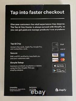 Shopify Tap & Chip Lecteur De Carte De Crédit Avec Dock, Usb & Mount Dans La Boîte S1801 S1802