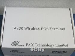 Terminal de point de vente intelligent sans fil Android PAX A930 avec emballage d'origine.