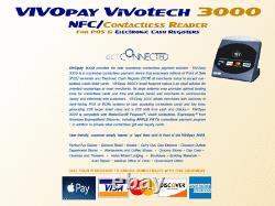 Vivopay 3000 Lecteur Sans Contact Nfc/ Pos & Caisses Enregistreuses Électroniques Apple Pay